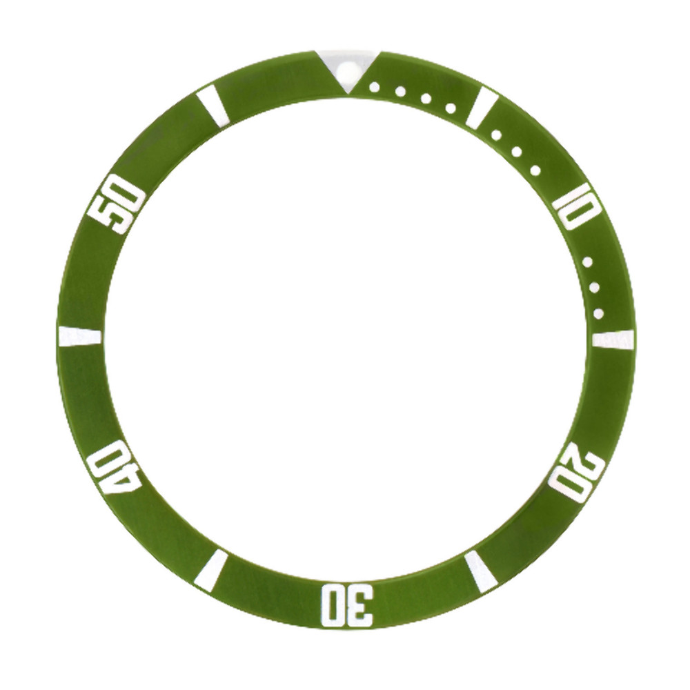 REPLACEMENT BEZEL INSERT GREEN FOR WATCH 38MM X 31.50MM