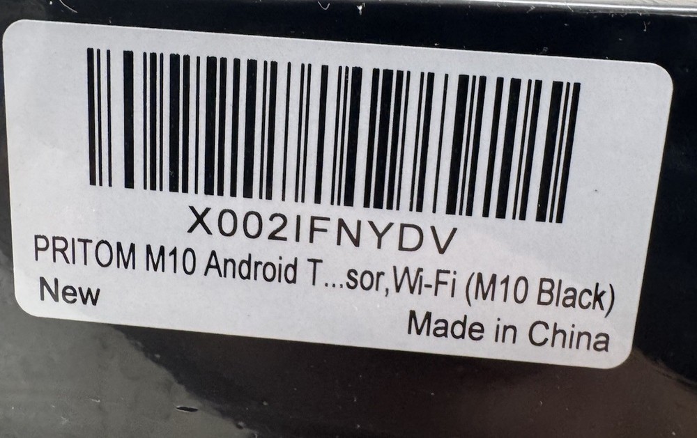 PRITOM Android Tablet 10 inch, M10,64GB Android Tablet, 10 In Damage Box. A8
