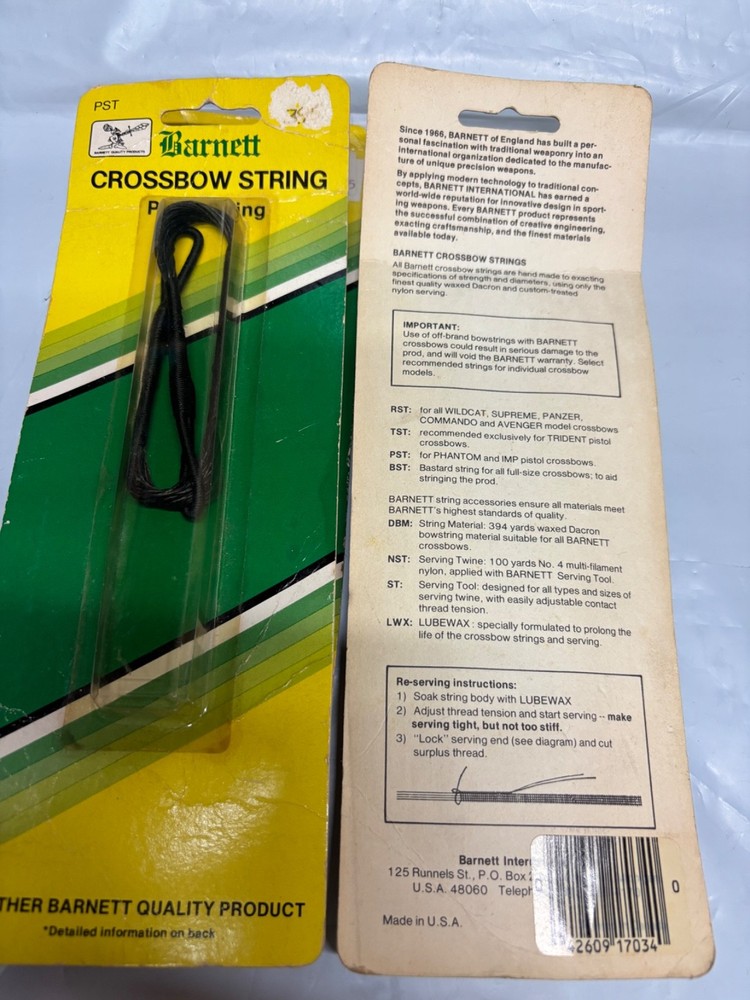 Barnett Crossbow Pistol Replacement String  for Phantom and Imp Pistols