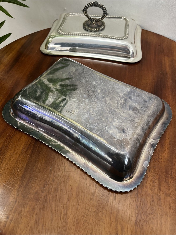 Antique Mappin & Webb Silver Plated Serving Tureen/Covered Dish