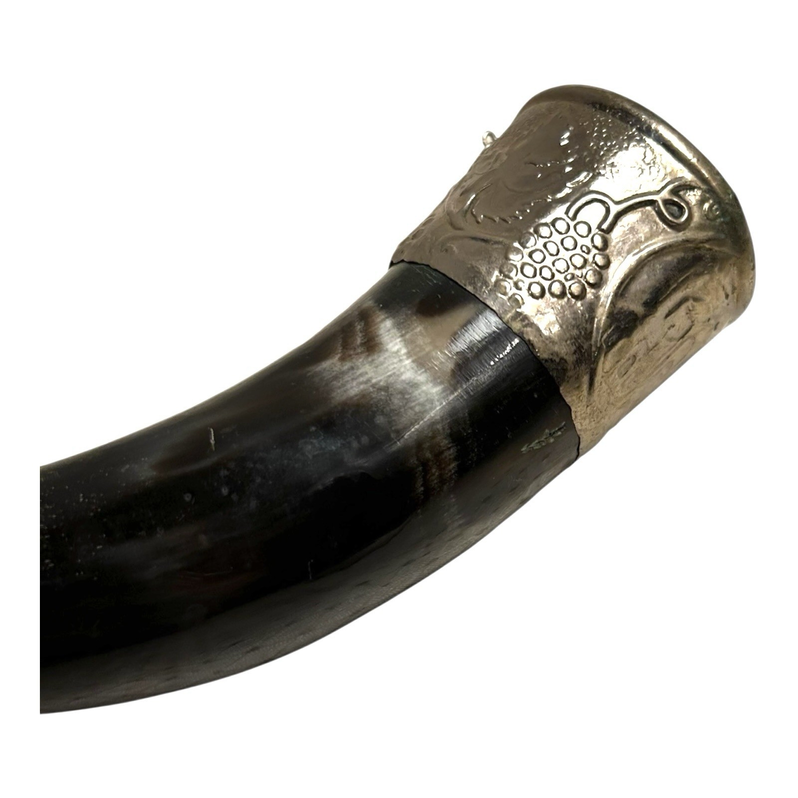 Antique Norwegian Viking Drinking Horn - Ornate