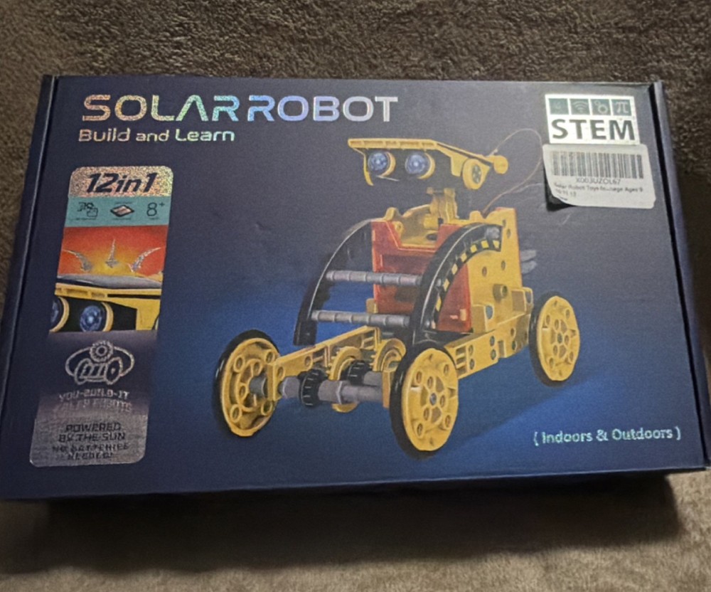 Solar Robot 12-in-1 STEM Educational Kit for Ages 8+ Build and Learn