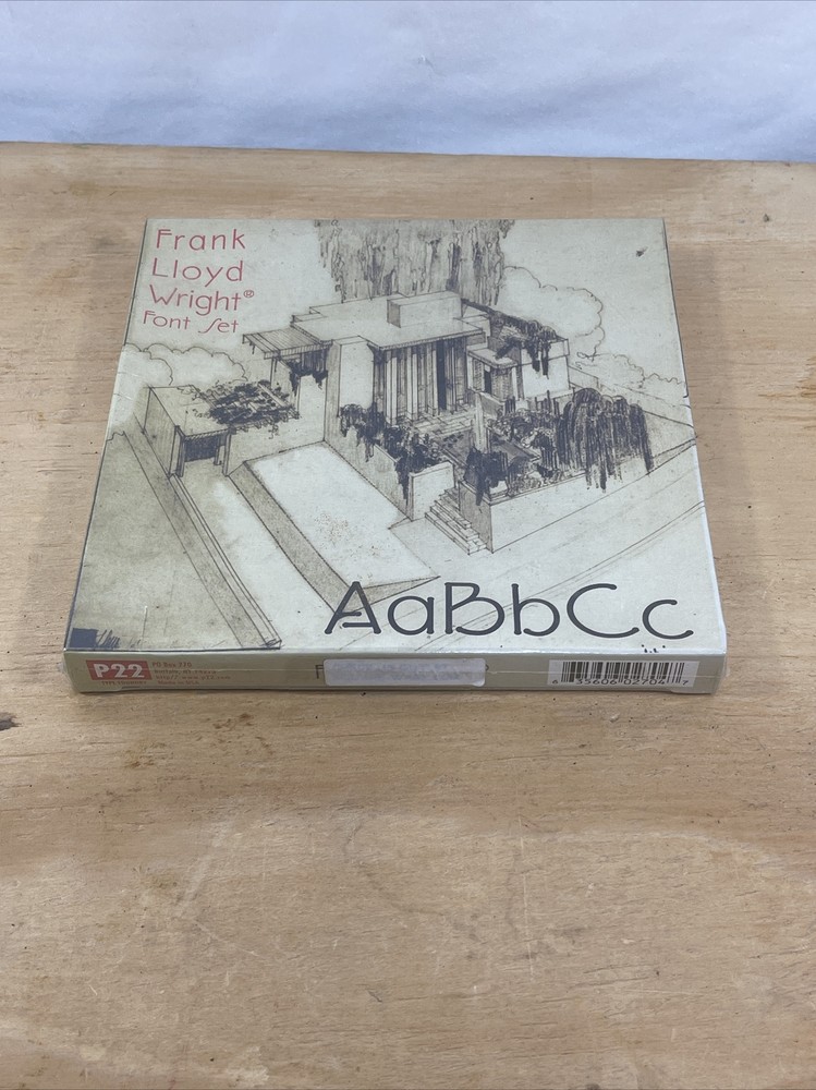 Frank Lloyd Wright Computer Font Set Floppy Disk. SEALED for Mac. 1999. RARE
