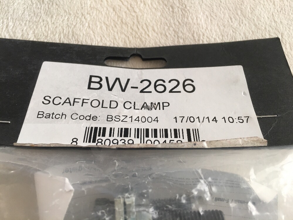 Bowens BW-2626 Scaffold Clamp (Silver)