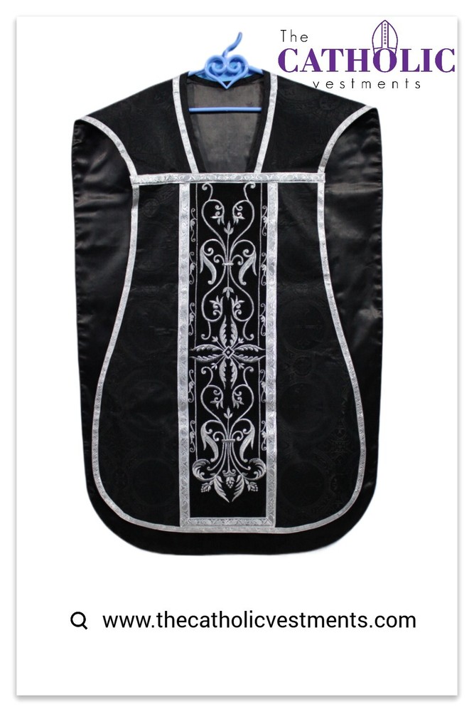 Fiddleback Vestment & Mass Sets - Black