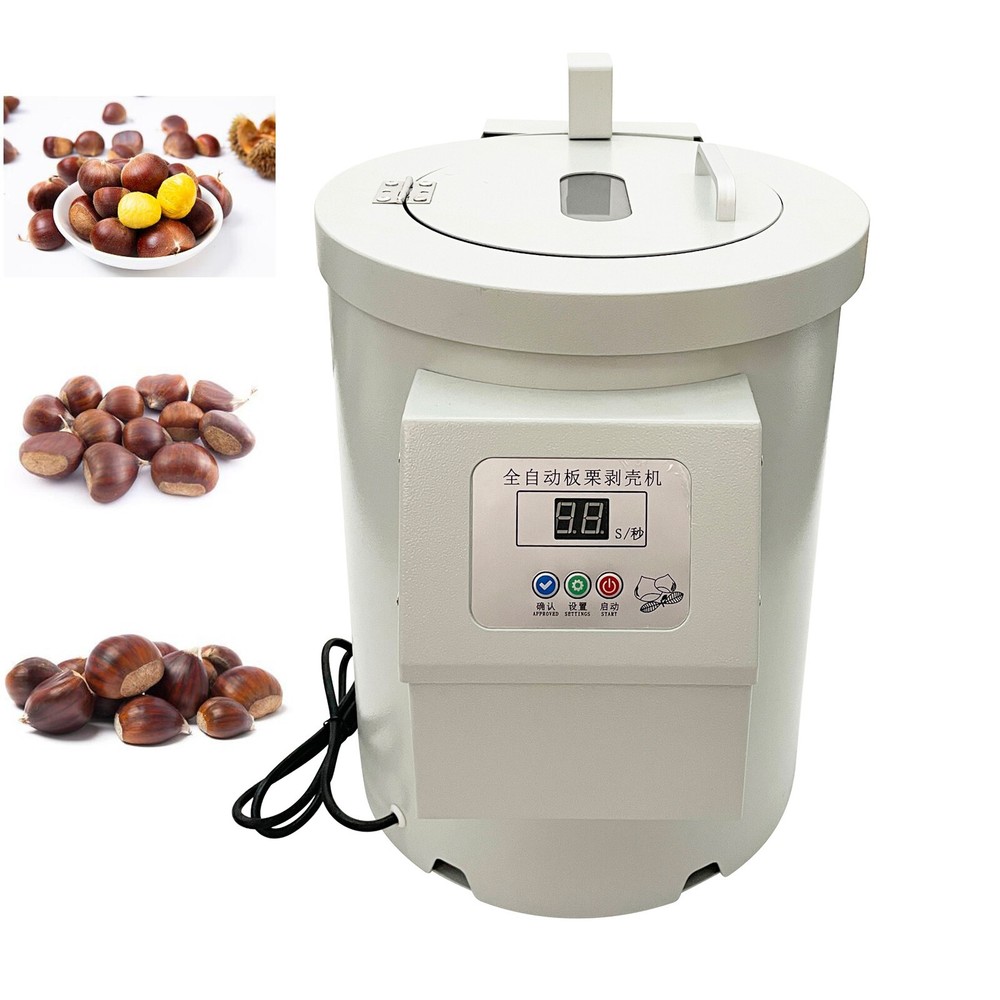 Electric Chestnut Peeling Machine Auto Chestnut Kernel Peeler Sheller 14 Blades