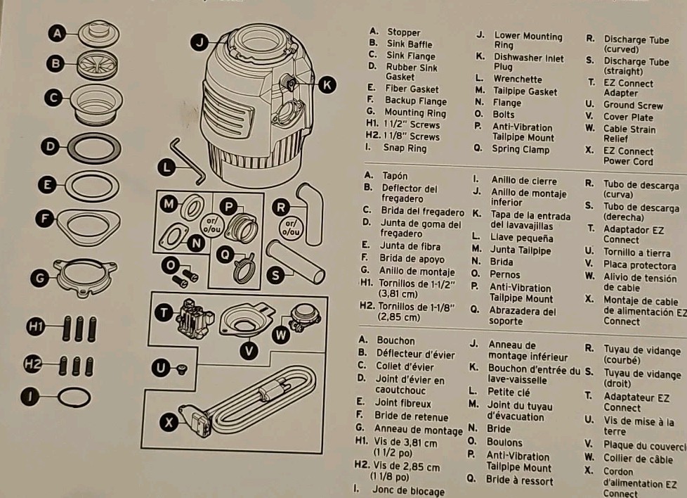 Insinkerator C3000 Spare Parts New