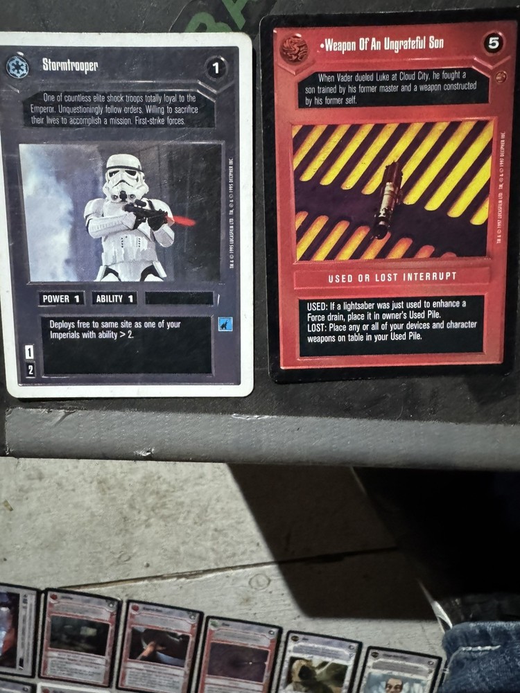 Star Wars CCG Dark Side Cards