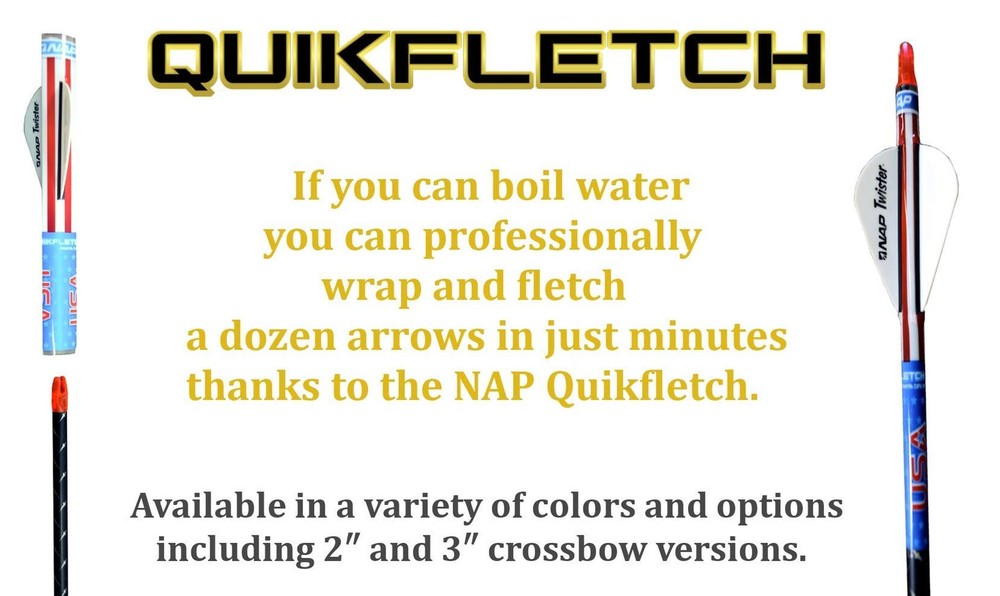 Quikfletch NAP 3" Hellfire Crossbow Fletching (6 Pack), Green