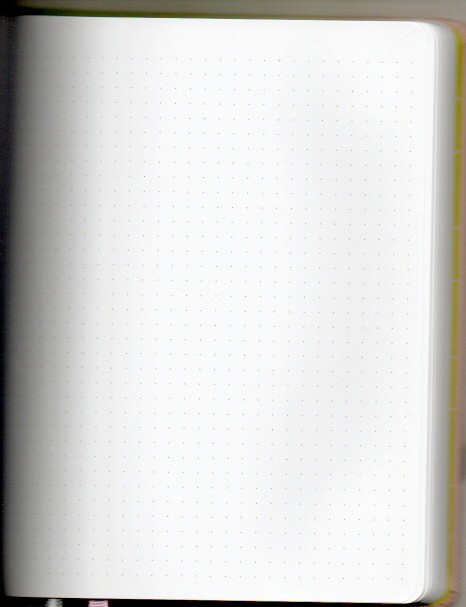 Live More, Worry Less blank journal notebook, hardcover, quad dots ruling