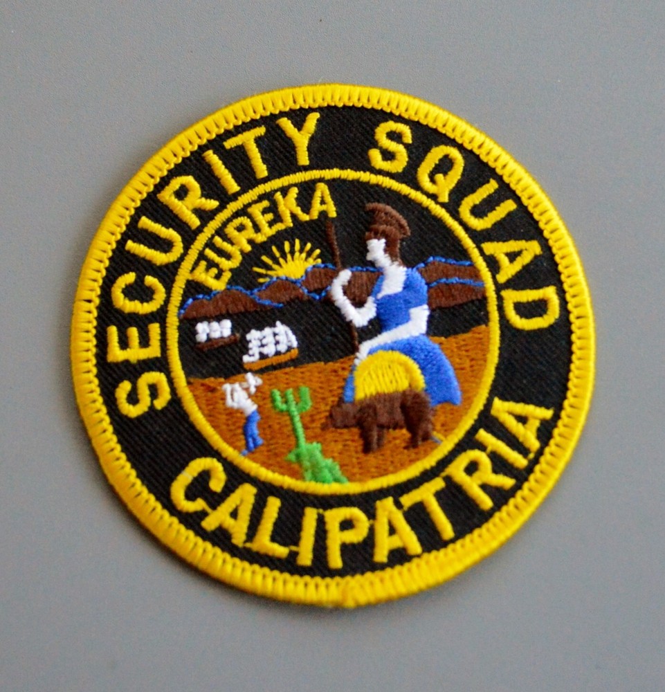 California State Prison Calipatria Security Squad Patch ++ Mint CA