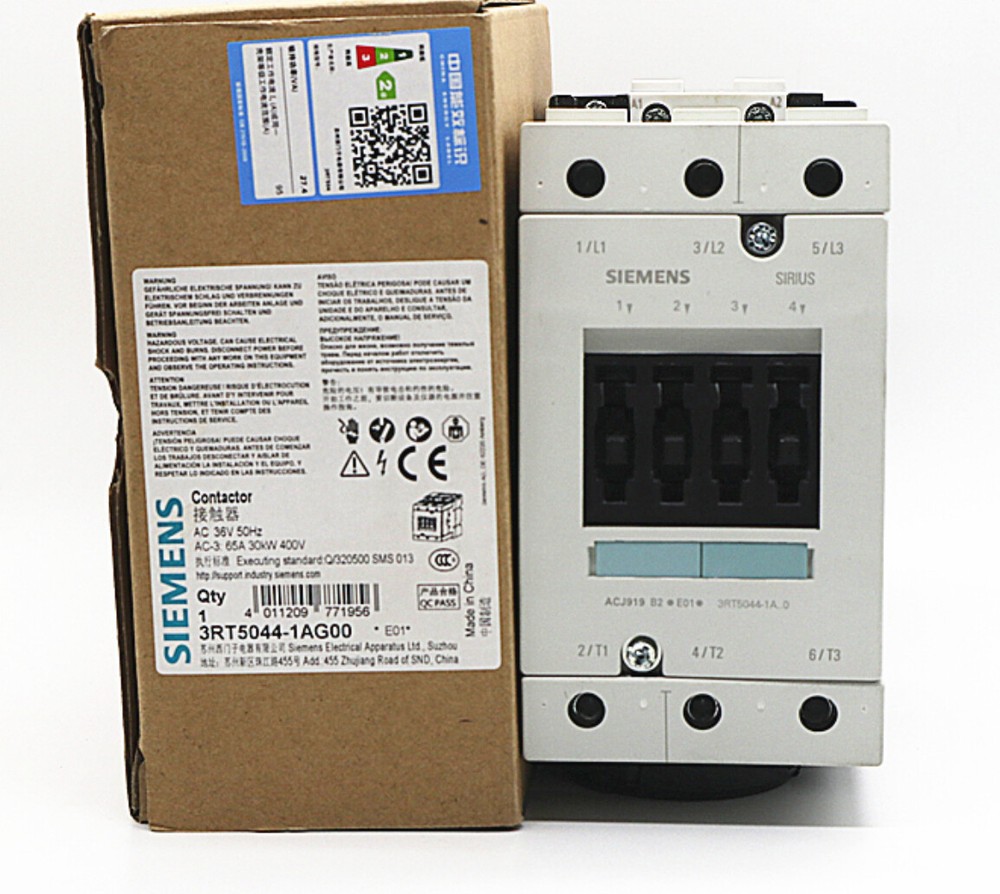 1pcs SIEMENS AC Contactor 3RT5044-1AG00 AC36V 65A