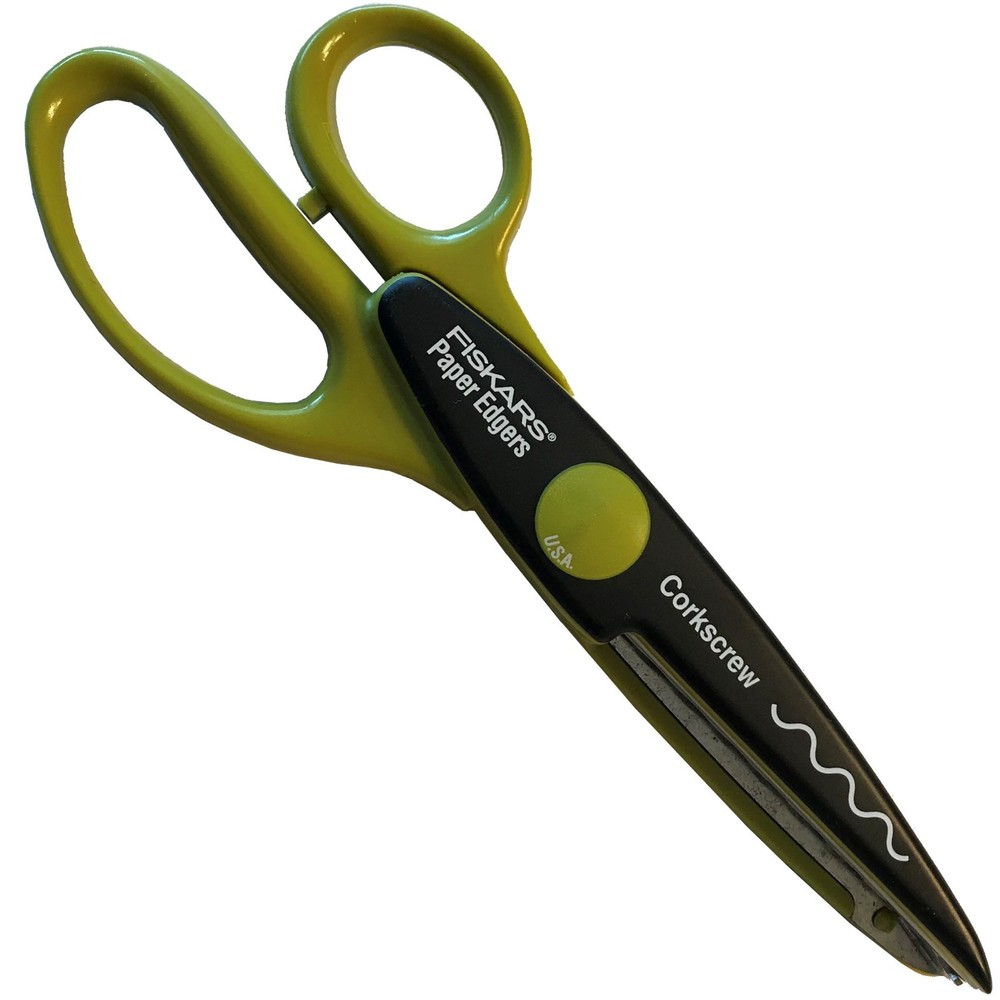 Fiskars Paper Edgers, Corkscrew, Decorative Edge Scissors