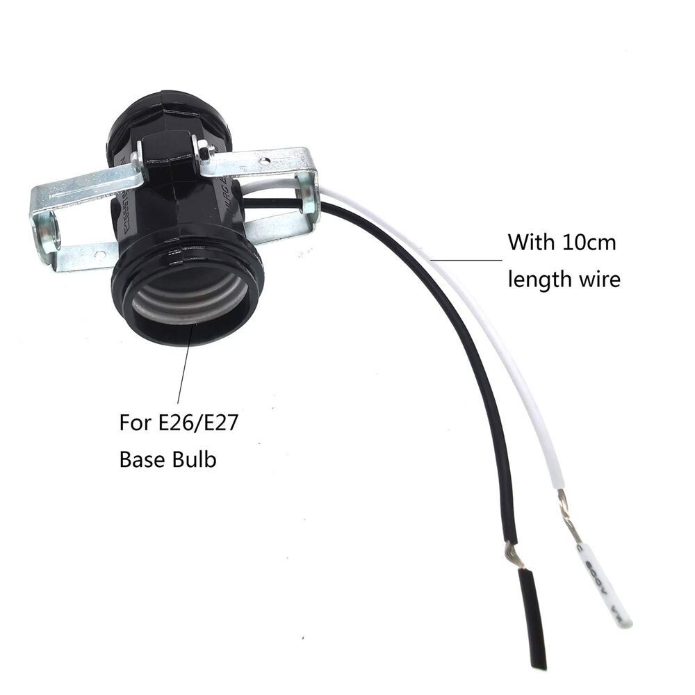 Medium Base E26 Double Light Fixture Socket Multi-Cluster Lamp holder Wire C338