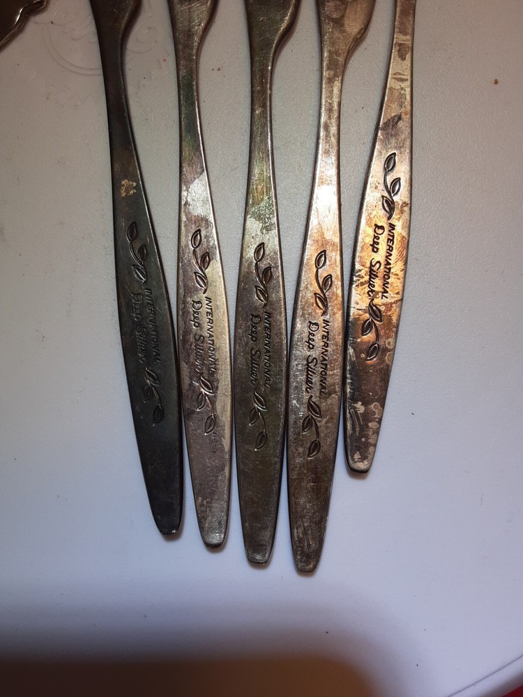 Vintage Silver Plated Cake Server small tiny butter knives (5) Lot