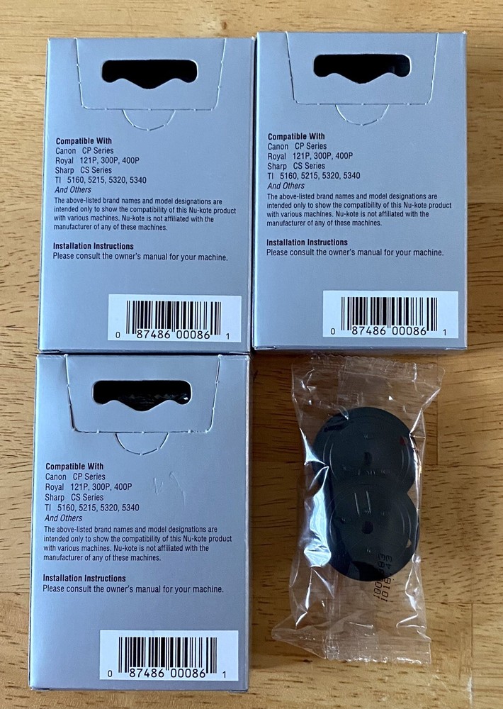 NUKOTE UNIVERSAL CALCULATOR RIBBONS BR80C 4 Pack