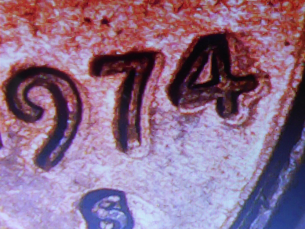 1974 s Lincoln cent with multiple errors
