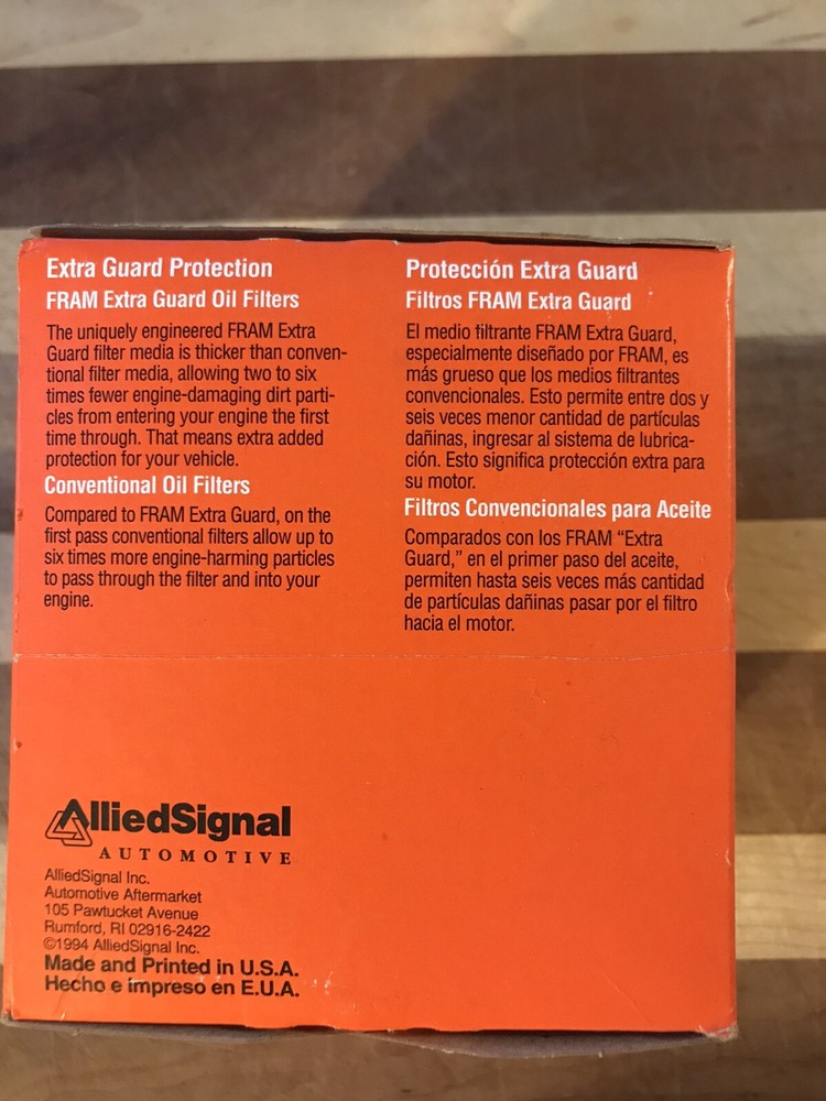 FRAM PH30 Extra Guard Passenger Car Spin-On Oil Filter