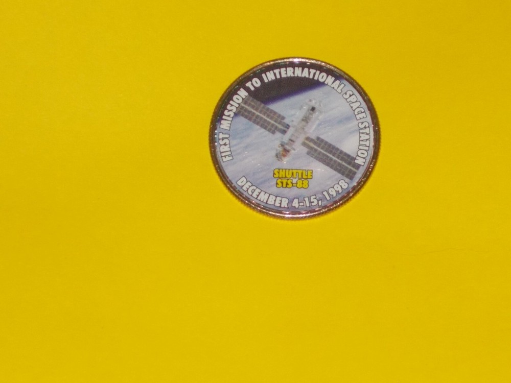 Colorized Kennedy Half Dollar - Space Program - International Space Station K259