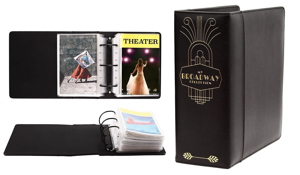 2Fold Binder for Holding Broadway Play Program and Theater Programs with 30 C...
