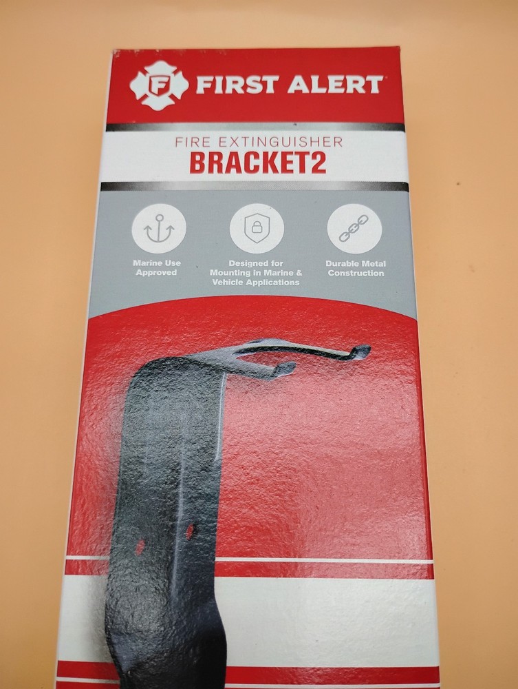 First Alert BRACKET2 Small Fire Extinguisher Mounting Bracket 7.8 H x 2 W in.