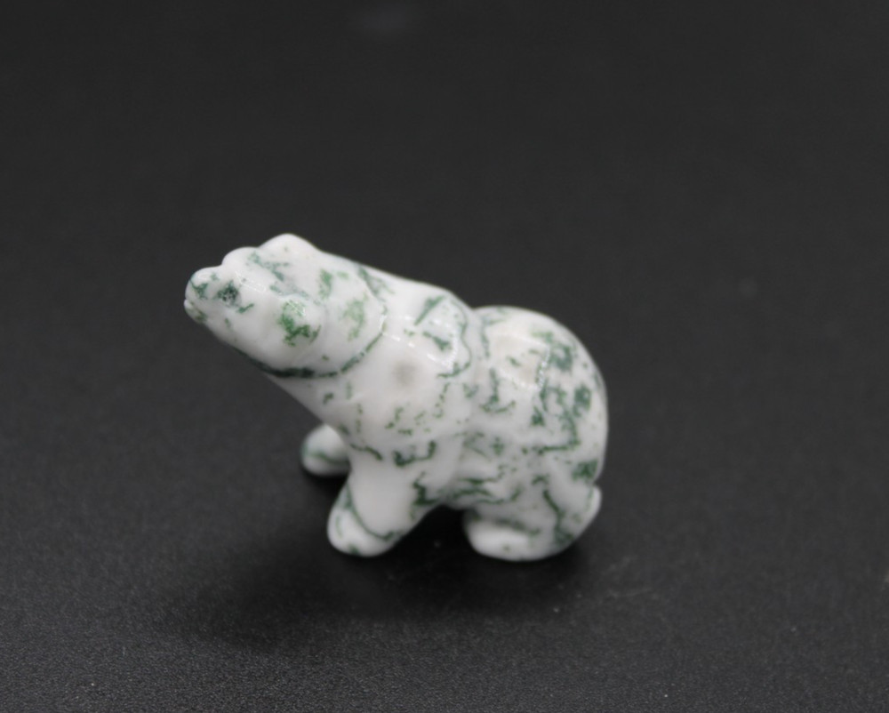 Moss Agate Bear