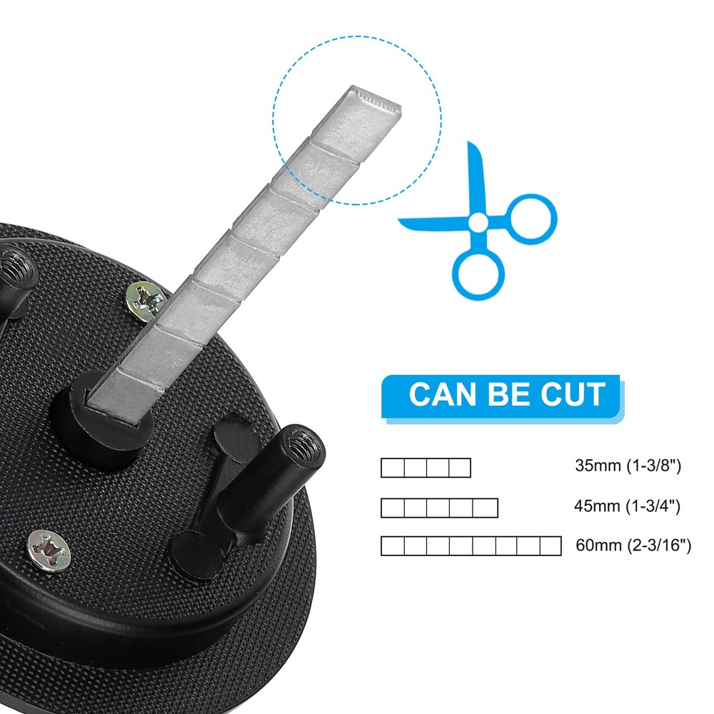 Round Recessed Door Lock with Color Coded Indicators 2 3/8" Backset Black