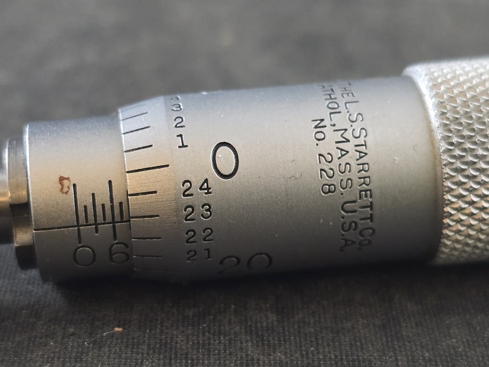 L.S. Starrett Hub Micrometer No. 228