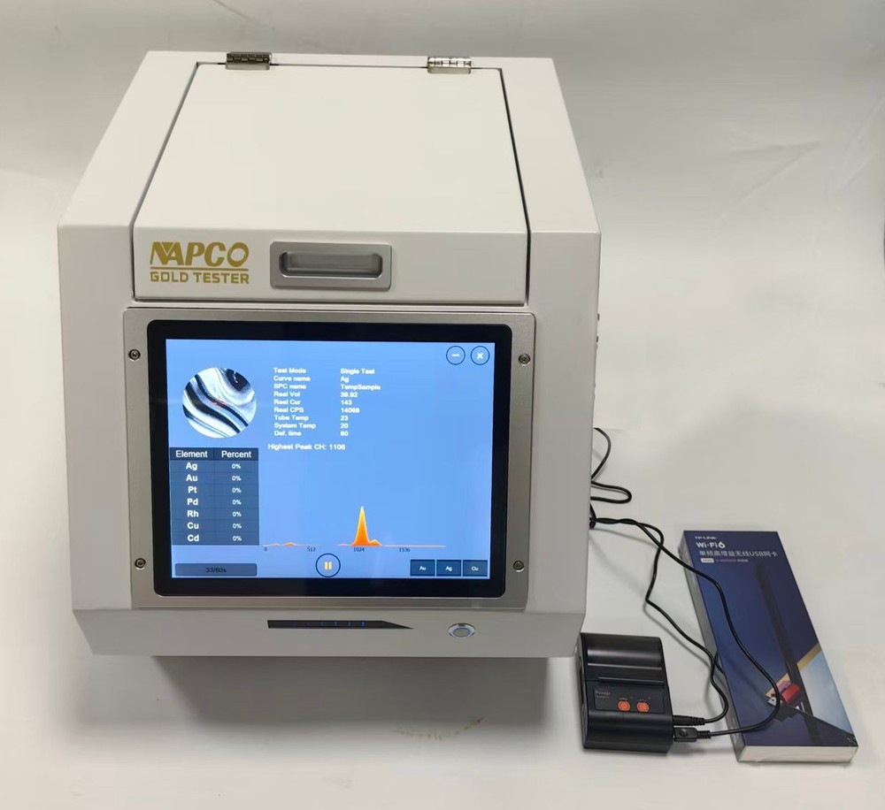 Automatic XRF Spectrum Analyzer Gold platinum Purity Au, Ag,Pd,Rh,Cd,Cu, Pt