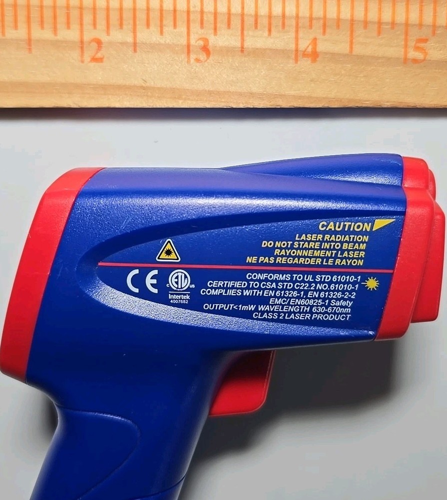 Westward 28Af72 Infrared Thermometer Single Dot Laser Sighting Adjustable 0.10
