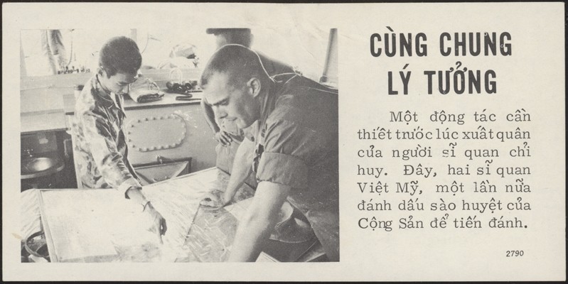 VIETNAM, 1969.. Propaganda Leafet, Sharing the Ideal
