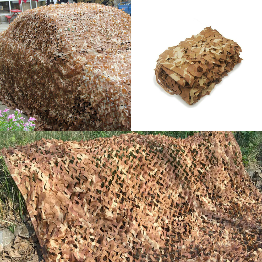 13-26Ft Military Woodland Camouflage Netting Cutable Camo Net Camping Hunting
