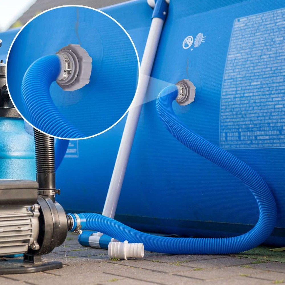 Above-ground Pool Joint Drain Connector Pipe Hose Adapter Fitting Connects