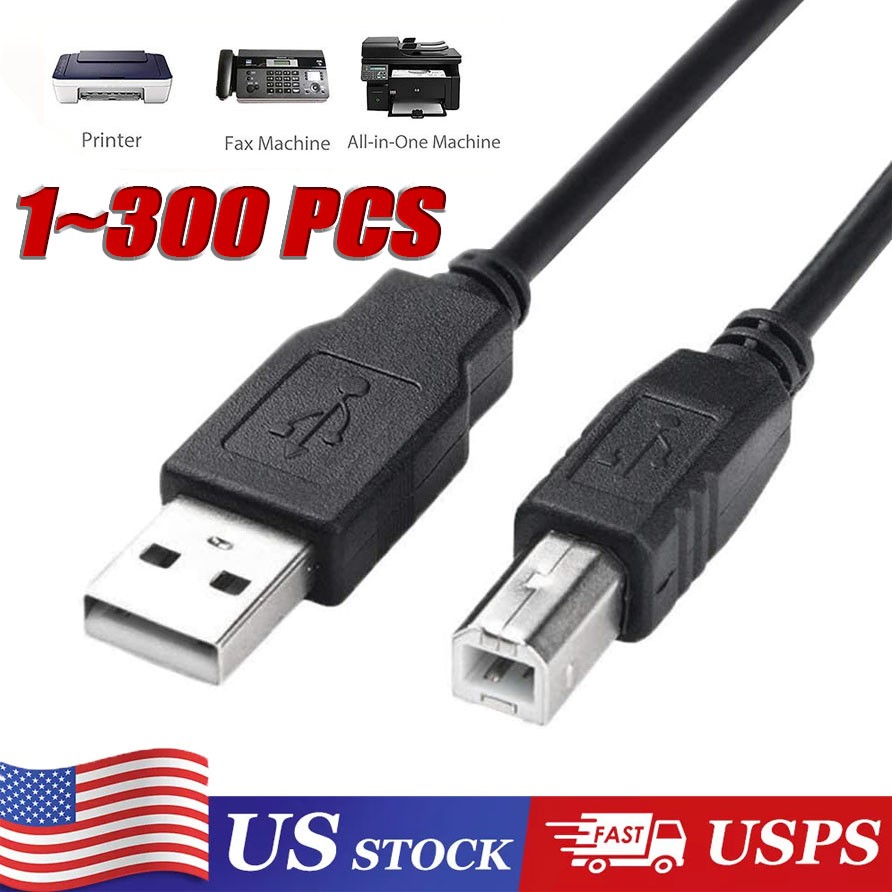 NEW USB 2.0 A TO B High Speed Printer Scanner Premium Cable Cord 1.5m Lot