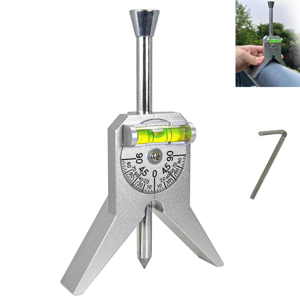 Upgraded Pipe Center Finder, Measure Diameter, Pipefitter Tools Silvery