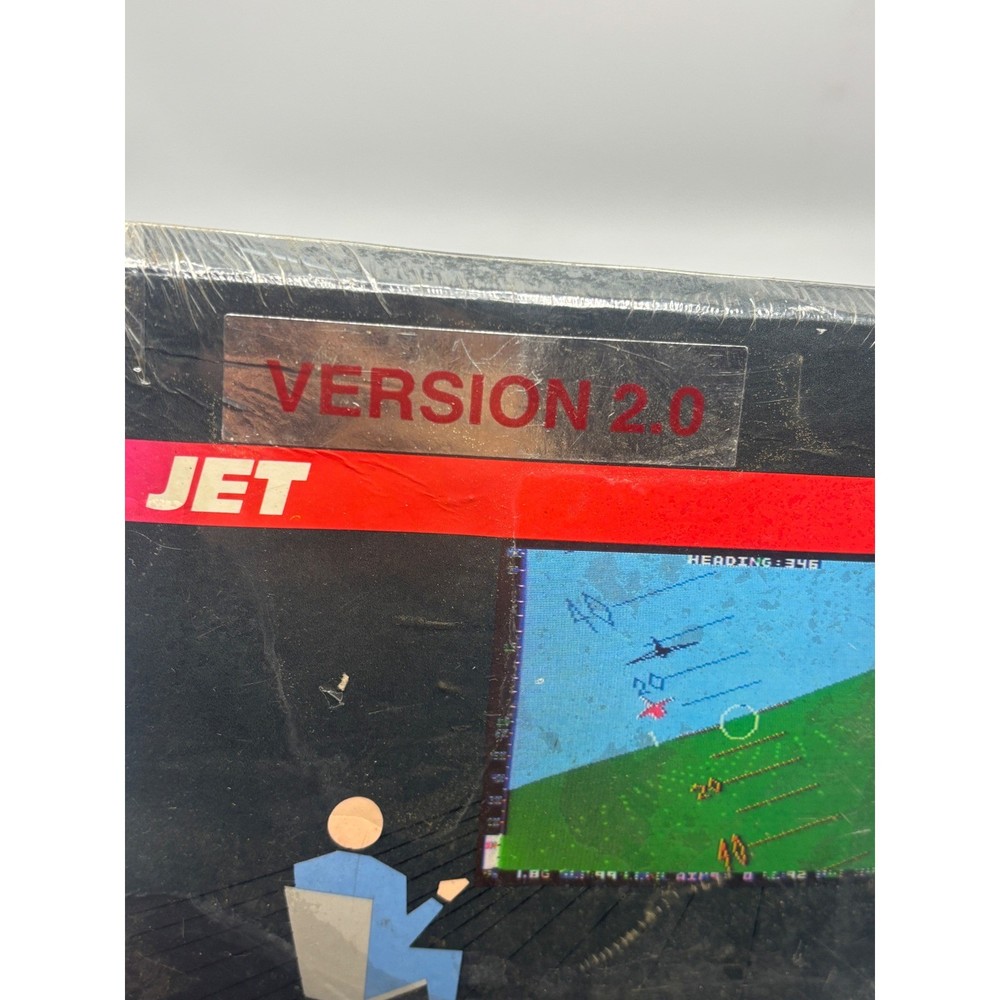 SubLogic JET Version 2.0 Flight Simulator Game for IBM PC PCJr and PC AT