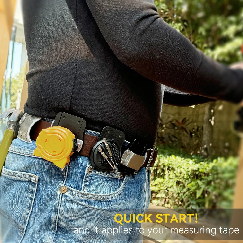 Tape Measure Holder | Clip-On BLACK