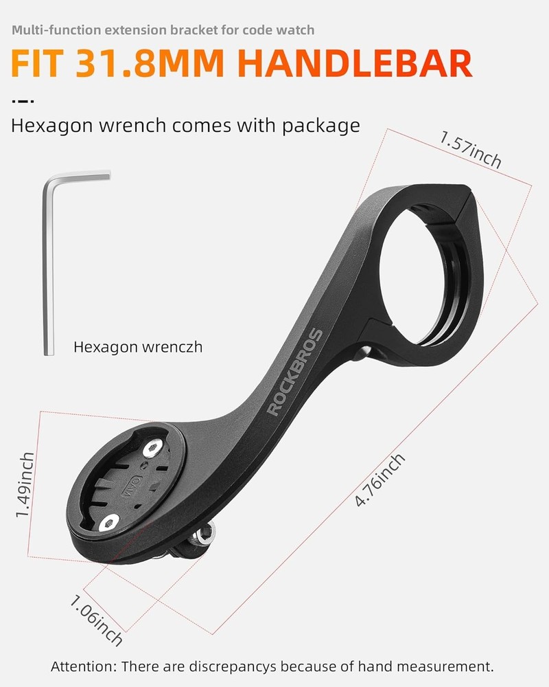 ROCKBROS Bike Computer GPS Wireless Speedometer ANT+Bluetooth w/Cadence Sensor