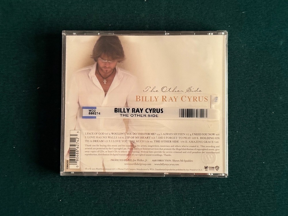 Billy Ray Cyrus Signed/Autographed CD "The Other Side"