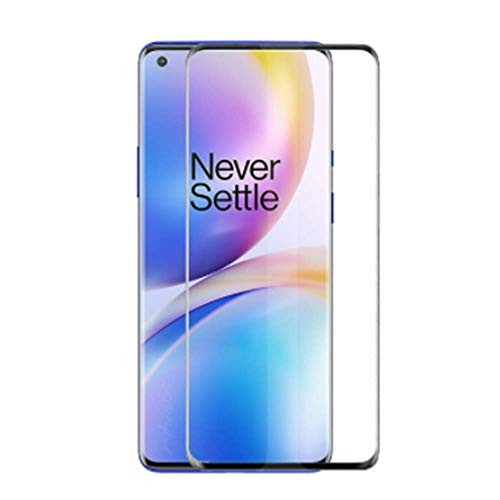 for OnePlus 8 Screen Protector Tempered Glass, 3D Curved Full Coverage Scratch