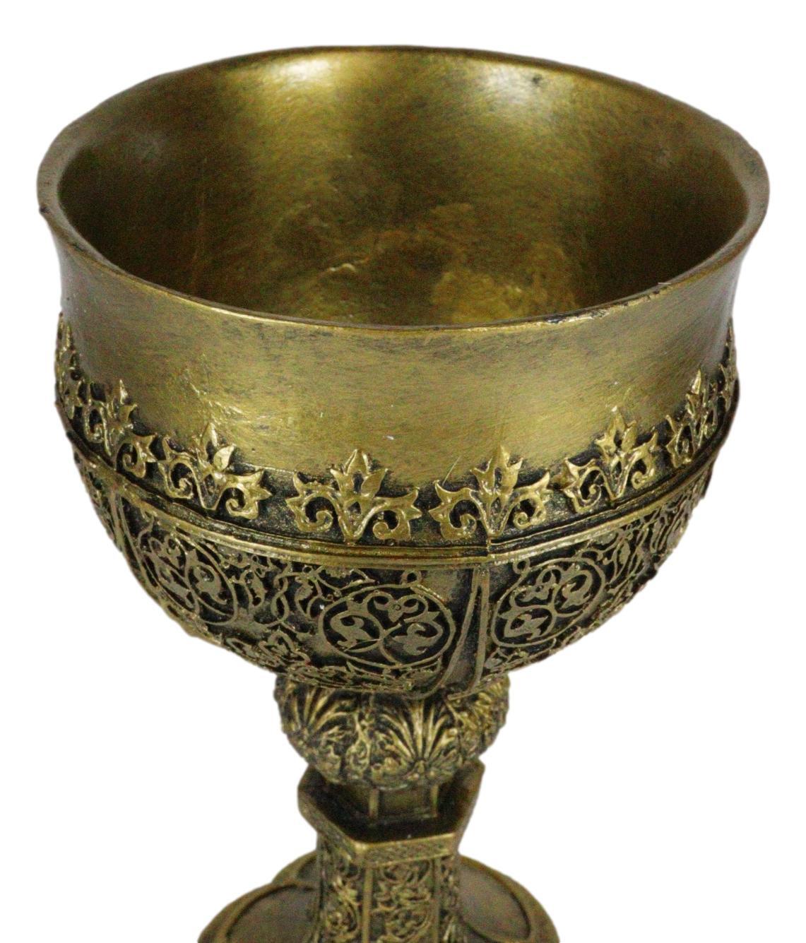 Ebros Merlin's Holy Grail The Golden Cup Of Life Chalice Ceremonial Cup Arthur