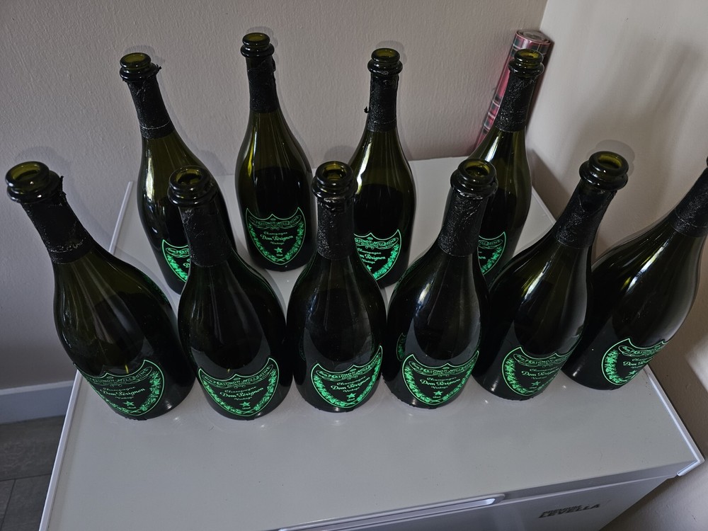 10 Dom Perignon Empty Display Bottle Luminous Bottle (1bottle 750 ML) Light