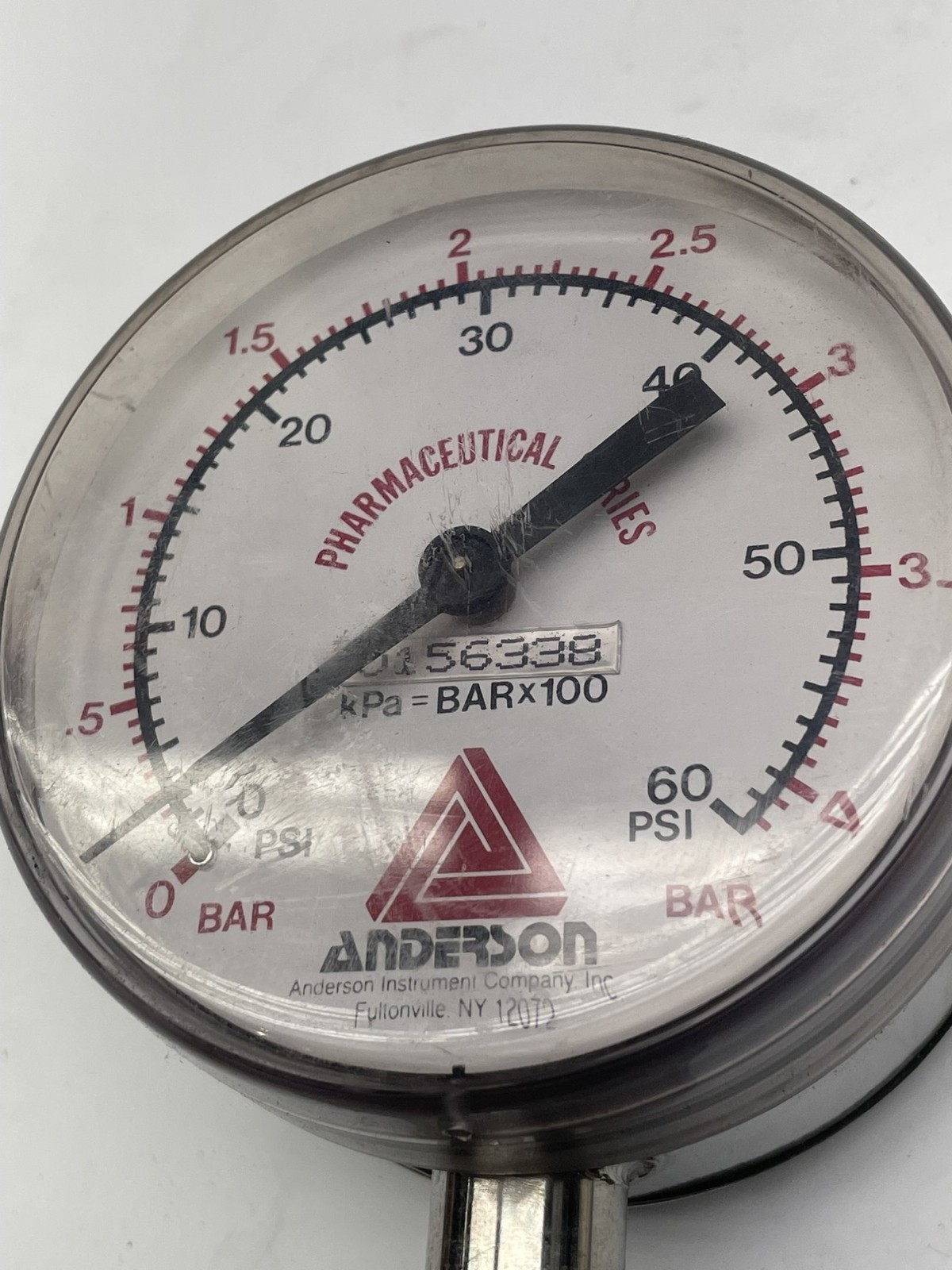 ANDERSON 0156338 GAUGE 0-60PSI NSNP