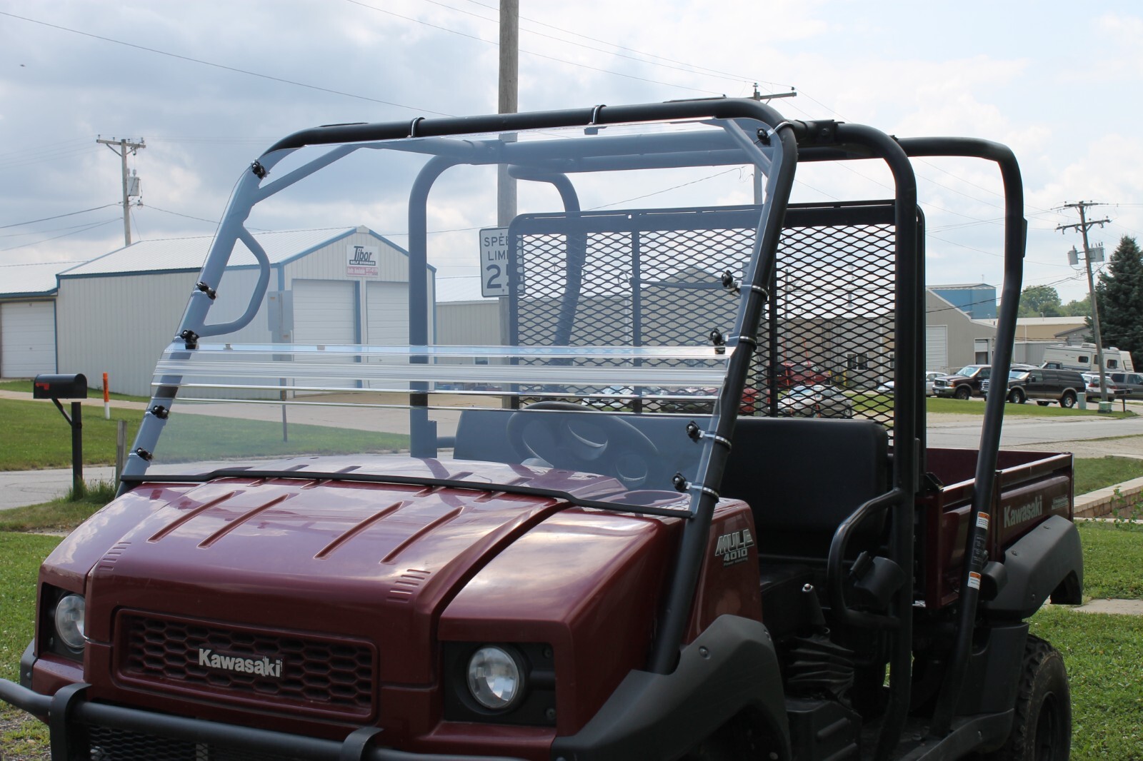 A & M Fold-up Windshield Compatable with Kawasaki Mule 4000 & 4010