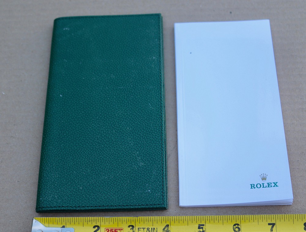 Vintage Rolex Green Leather Memo Notepad Note Book Ref. 70.06.02 Geneva