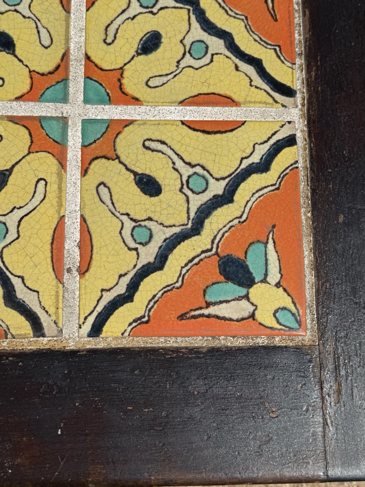 VINTAGE CALIFORNIA TILE TABLE SPANISH REVIVAL 1920s D&M TAYLOR MONTEREY ANTIQUE