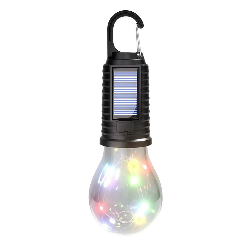 5PCS Tent Light Bulb Solar USB Rechargeable Camping Lantern 3 Lighting Modes