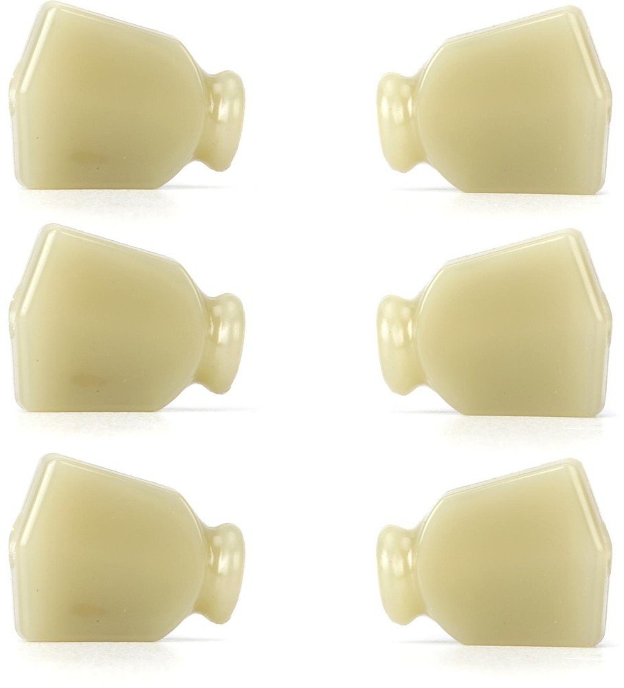 Grover Keystone Buttons - Green, 6-pack