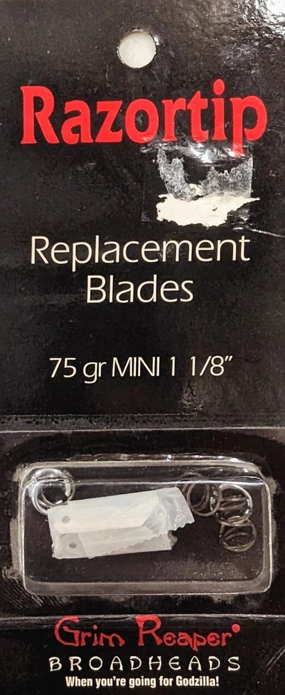 Grim Reaper Razortip Replacement Blades 75gr Mini 1 1/8"