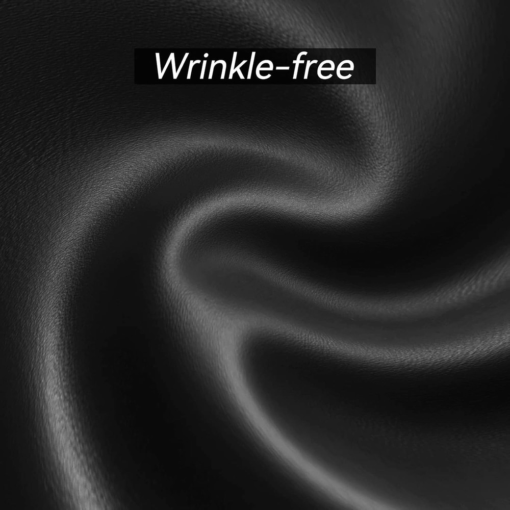 Durable Black Leatherette Pool Table Cover with Adjustable Drawstring – 8FT Size